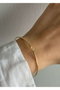 Heliophilia Silver Pulsera de Latón Dorada con Recubrimiento de Laca